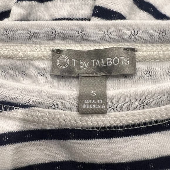 T by Talbots stripped long sleeve sweatshirt size small - Picture 4 of 4